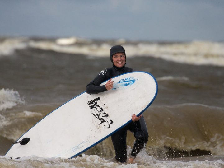 Алена о серфинге в Петербурге
