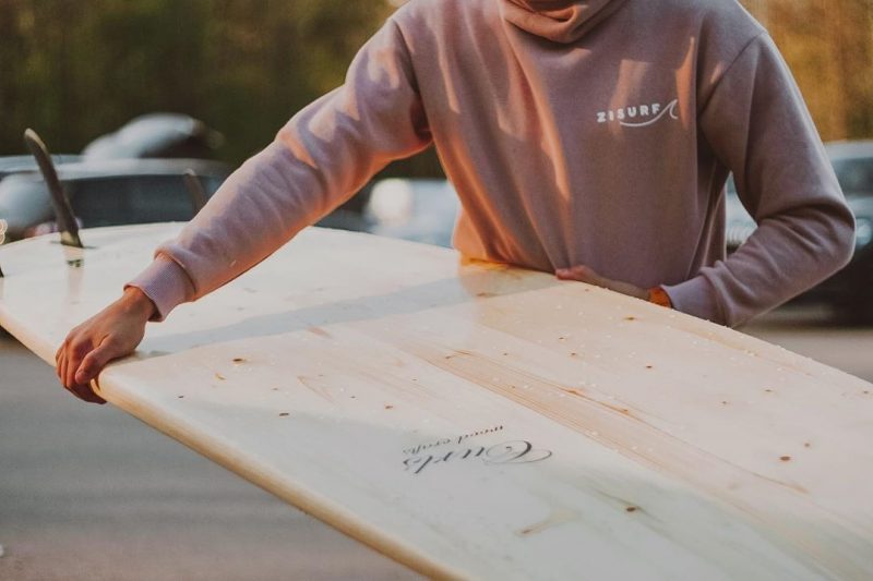 Деревянная доска для сёрфинга Surfboard Performance-style longboard 8'6"